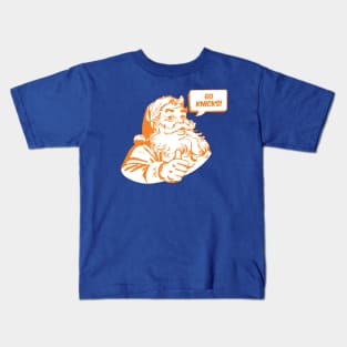 Retro Santa Claus Go Knicks Kids T-Shirt